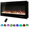 40/50/60/70/80/100 inch Insert/ Wall Mounted LED Fireplace Electric Media Fire