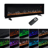LED Fireplace Media Wall Fire Wall Mounted / Standing Electric Heater 40-100in