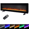 LED Fireplace Media Wall Fire Wall Mounted / Standing Electric Heater 40-100in