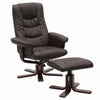 Ergonomic Leather Executive Office Desk Chair TV Chairs Lounge Sofa w/ Footstool