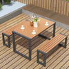 Industrial Dining Table Set wIth 2/4 Chairs Bench Seat Dining Kitchen Furniture