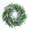 Artificial Topiary Wreath Lavender Fake Flower Leaf Door Hanging Garland Decor