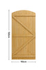 Privacy Wooden Garden Gate Arch Top Porch Pedestrian Pressure Fence Gate Panel