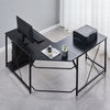 Computer Desk Office Study Workstation Metal Legs Home Corner Table Stand MDF