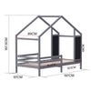 Toddler PineWood Bed Frame Children Kids Junior House Bedframe Bedroom Furniture