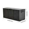 LARGE PLASTIC GARDEN PATIO STORAGE DECK BOX CHEST LID CONTAINER WATERPROOF SHED