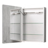 Bathroom Showerroom Wall Mounted LED Mirror Cabinet with Lights Clock Socket UK