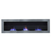 Bio Ethanol Fireplace Modern Wall Biofire 2/3 Burner Fire Place With Glass Panel