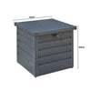 Storage Cabinet Indoor Outdoor Garden Steel Chest Box Tool Shed Patio Container