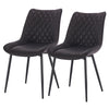 2/4/6x Dining Chairs Linen Padded Living Room Chairs with Backrest Kitchen Cafe