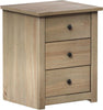 5 Drawer Chest of Drawers Narrow Solid Pine Wood Waxed Storage Bedroom Furniture