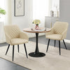 Velvet Dining Chairs Padded Set of 1/2 Metal Legs Kitchen Home Office Multicolor