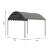 3 x 3 m Large Aluminium Pergola Patio Gazebo with Retractable Shade Canopy
