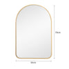 Framed Arched Mirror Wall Mounted Vanity Makeup Bedroom Glass Dressing Mirror