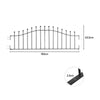 Spear/Ball Top Iron Wrought Yard Garden Privacy Fence Panel Outdoor Wall Railing