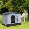 Large Dog Kennel Pet House Weatherproof Indoor Outdoor Animal Shelter with Door