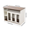 Dog Crate FurnitureDog Crate End Table w/ Iron Doors, Indoor End Table Sideboard