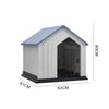 Small- Large Dog House Outdoor Indoor Puppy Shelter Dog Kennel with Air Vents UK