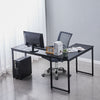 Computer Desk Office Study Workstation Metal Legs Home Corner Table Stand MDF