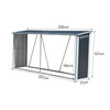 Galvanised Firewood Log Holder Wood Storage Rack Cabin LogStore Bike Garden Shed