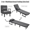 3in1 Convertible Sofa Bed Folding Sleeper Space Saving Couch Lounger with Pillow