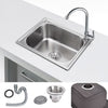Single/Double Bowl Kitchen Sink Stainless Steel Undermount Drainer Waste Kit NEW
