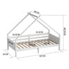 Toddler PineWood Bed Frame Children Kids Junior House Bedframe Bedroom Furniture