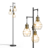 3 Light Modern Floor Lamp Dimmable Standing Light Living Room Bedroom Black