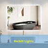 Bathroom Mirror w/ LED Illuminated Anti fog Shaver Socket Bluetooth Speaker Wall