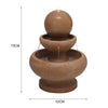 Garden Solar/Electric Water Feature LED Fountain Out/Indoor Resin Ornament Light