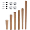 4pcs Wooden Solid Legs Table Legs for DIY Dining Chair Sofa Desk Dressing Stool