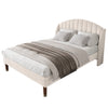 Single Double King Size Bed Frame Upholstered Platform Bed with Slat Support