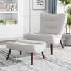 Huge Egg Chair Banana Sofa Armchair with Stool for Bedroom Living Room Fireside