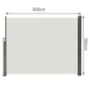 Retractable Side Awning Garden Patio Privacy Divider Wall Screen Sunshade Blind