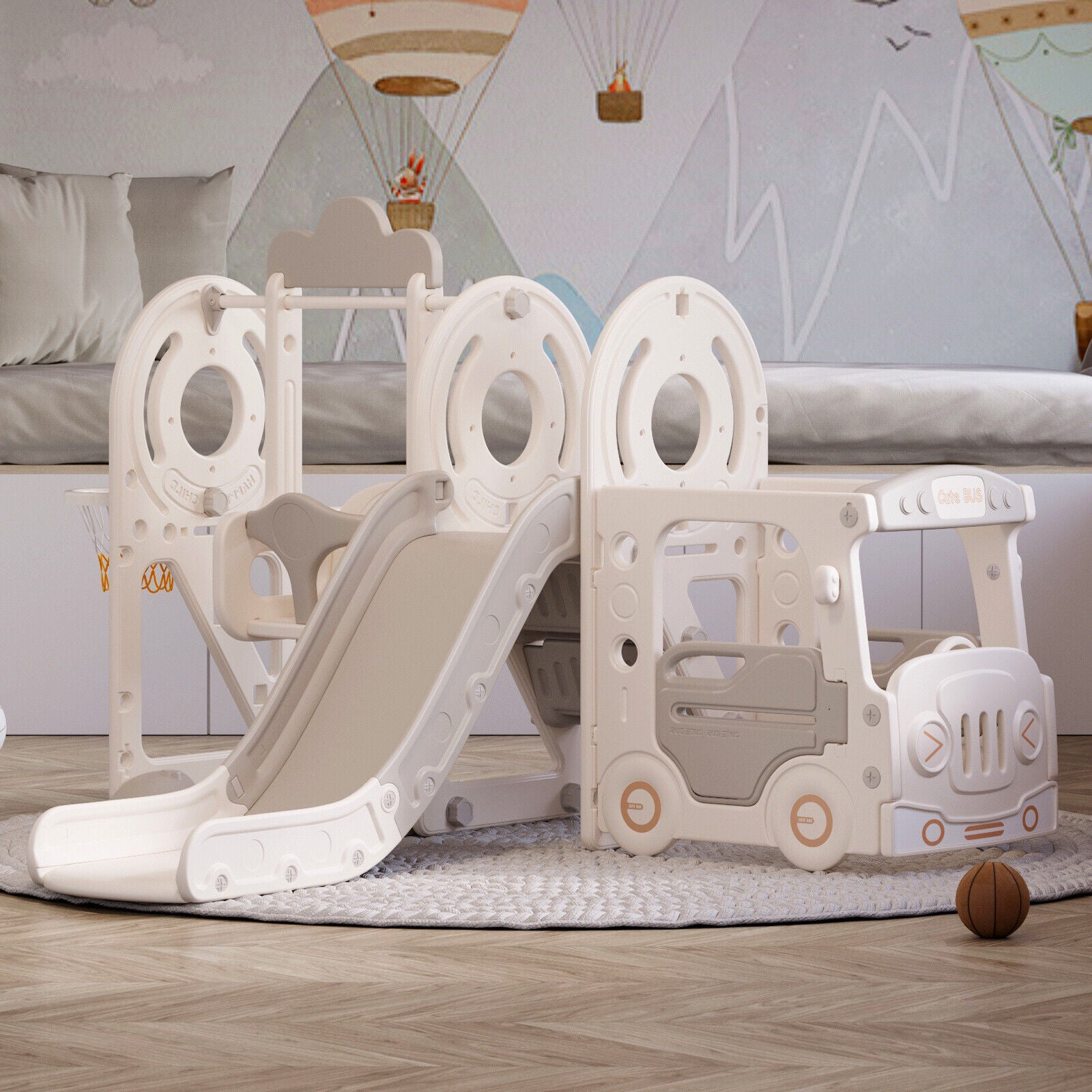 Kids Garden Slide & Swing Set Child Toddler Baby Climber Toy Indoor Outdoor Home