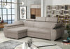 Corner Sofa Bed BOSTON MINI with Storage Velour Fabric Springs New