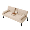 Panana Fabric Sofa Bed Sofabed with Drink Holders Recliner Free Bolster Cushions