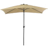 Rectangle Banana Garden Parasol 2x3M Umbrella Sun Shade Outdoor Patio Crank Tilt