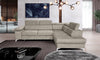 Corner Sofa Bed Storage Sleep Function Velvet Easy Clean Fabric New MADRYT