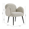 Accent Armchair Metal Dining Chairs for Home Kitchen Hotel Office Meeting Room