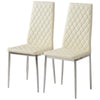Dining Chairs in Faux Leather Modern Kitchen Chairs Side Stools Upholstery Seat