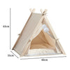 Folding Pets Teepee Tent Cat Dog Puppy Sleep Bed Tipi Play House Kennel Cushion
