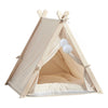 Large Pet Teepee Bed Cat Kitten Dog Puppy Igloo Play Tent Tipi House Cushion Mat