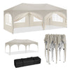 3x 6m Pop up Gazebo, Premium Gazebo with Sides, Weatherproof, Uv-Resistant