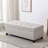 Rect Ottoman Stool Bench Storage Box Pouffe Seat Blanket Bedding Toy Chest Chair