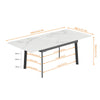 Stunning Extendable Dining Table Kitchen Dinner 8-12 Seater Marble Kitchen Room