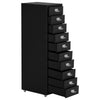 3/4/5/6/8 Drawers Mobile Metal Office Filing Cabinet Cupboard Storage on Castor