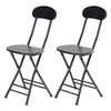 Folding Table Chair Patio In/Outdoor Furniture Wood Coffee Drink Desk Metal Legs