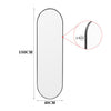 Wall Makeup Mirror 150cm Oval Shape Design Full Body Full Length Mirror Bathroom