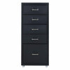 3/4/5/6/8 Drawers Mobile Metal Office Filing Cabinet Cupboard Storage on Castor